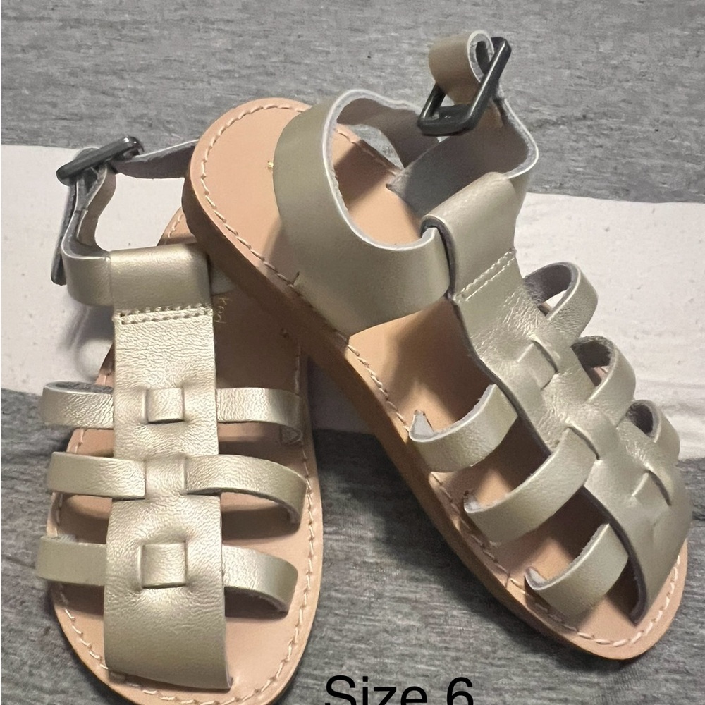 Freshly Picked Kids Sandals in Gold